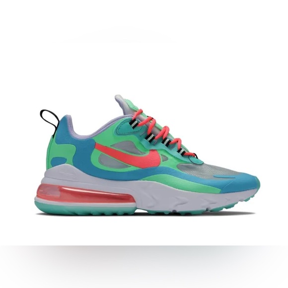 Nike Air Max 270 React 'Electro Green Lagoon' size 8 women’s - Picture 1 of 13